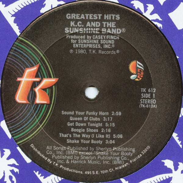 KC & The Sunshine Band : Greatest Hits (LP, Comp)