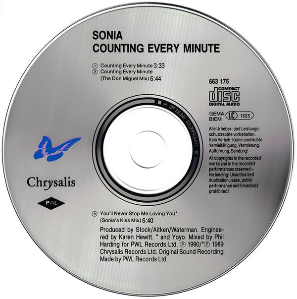 Sonia : Counting Every Minute (CD, Maxi)