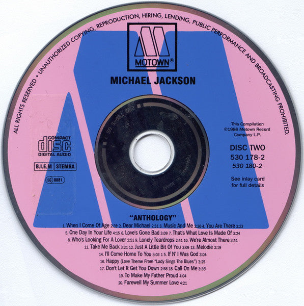Michael Jackson : Anthology (2xCD, Comp, RE)