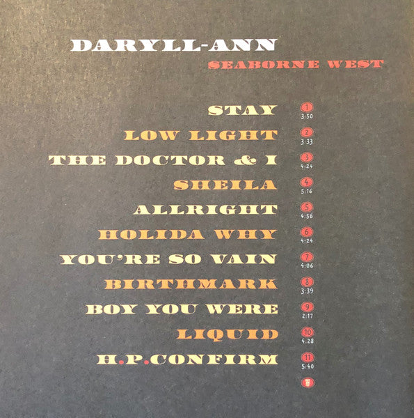 Daryll-Ann : Seaborne West (CD, Album)