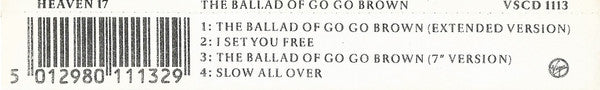 Heaven 17 : The Ballad Of Go Go Brown (CD, Single)