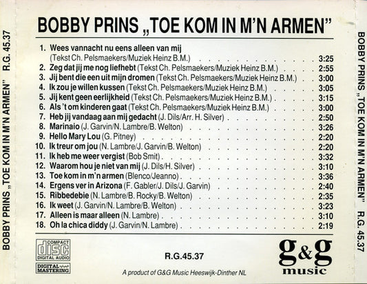 Bobby Prins : Toe Kom In M'n Armen (CD)