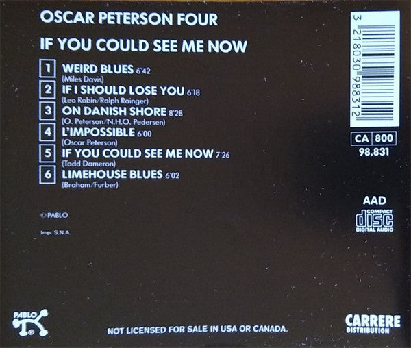 The Oscar Peterson Four* : If You Could See Me Now (CD, Album)