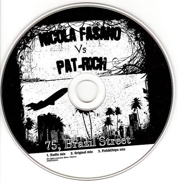 Nicola Fasano Vs. Pat-Rich : 75, Brazil Street (CD, Single)