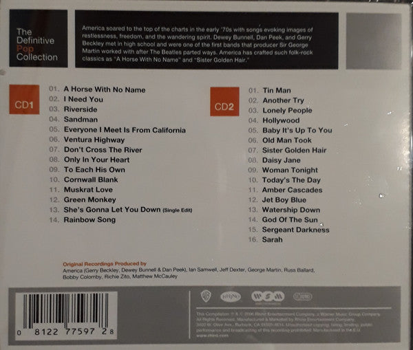 America (2) : The Definitive Pop Collection (2xCD, Comp, RM)