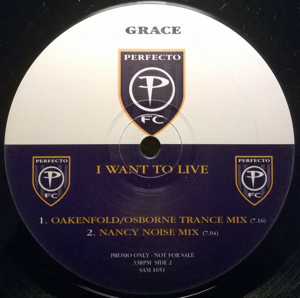 Grace : I Want To Live (2x12", Promo)