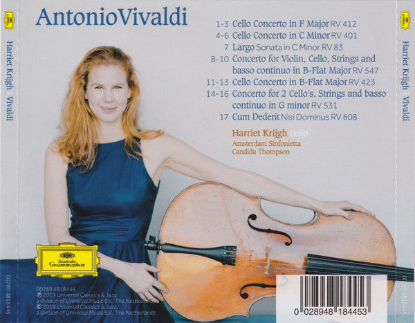 Antonio Vivaldi, Harriet Krijgh, Amsterdam Sinfonietta, Candida Thompson : Vivaldi (CD)