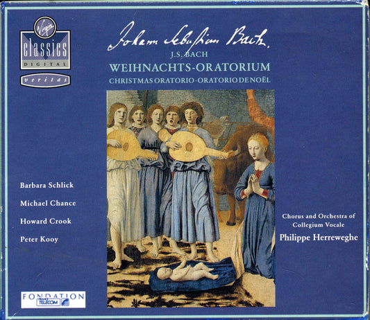 Johann Sebastian Bach - Barbara Schlick, Michael Chance, Howard Crook, Peter Kooij, Collegium Vocale, Philippe Herreweghe : Weihnachts-Oratorium (2xCD, Album, RE)
