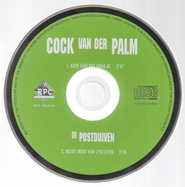 Cock van der Palm : Kom Van Dat Gras Af (CD, Single, Car)