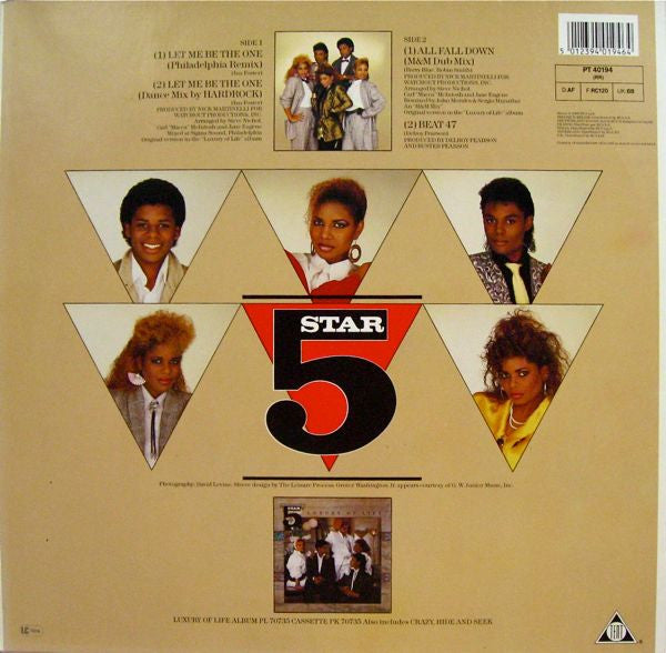 Five Star : Let Me Be The One (12", Maxi)