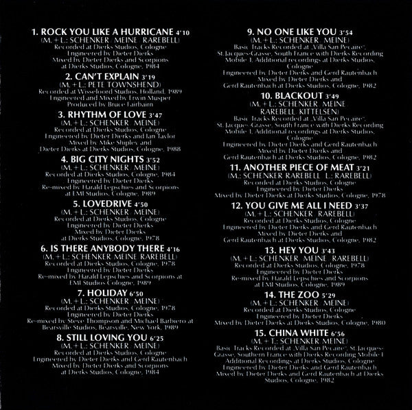 Scorpions : Best Of Rockers N' Ballads (CD, Comp)