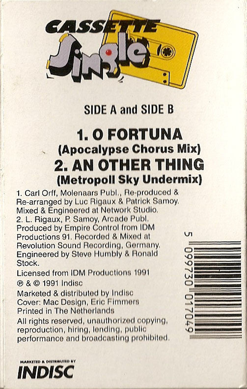 Apotheosis : O Fortuna (Cass, Single)