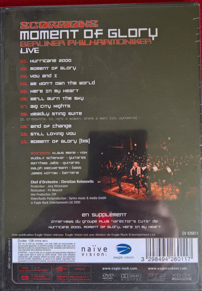 Scorpions & Berliner Philharmoniker : Moment Of Glory - Live (DVD-V, Multichannel, PAL)