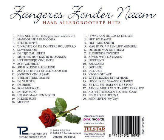 Zangeres Zonder Naam : Haar Allergrootste Hits (2xCD, Comp)