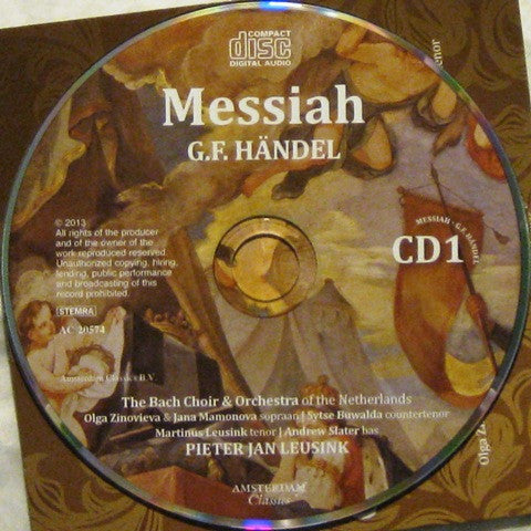 Georg Friedrich Händel, The Bach Choir & Orchestra Of The Netherlands, Pieter Jan Leusink : Messiah (2xCD + DVD + Box)