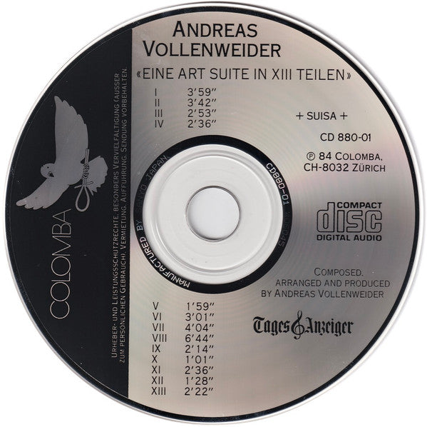 Andreas Vollenweider : Eine Art Suite In XIII Teilen (CD, Album)