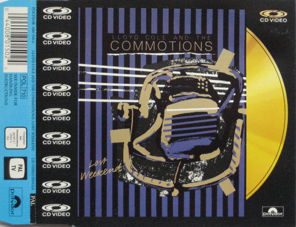 Lloyd Cole & The Commotions : Lost Weekend (CDV, 5", Single, PAL)