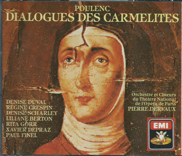 Francis Poulenc, Denise Duval, Régine Crespin, Denise Scharley, Pierre Dervaux (2), Liliane Berton, Rita Gorr, Xavier Depraz, Paul Finel, Orchestre National De L'Opéra De Paris Et Choeur National De L'Opéra De Paris : Dialogues Des Carmélites (2xCD, Mono, RE, RM)