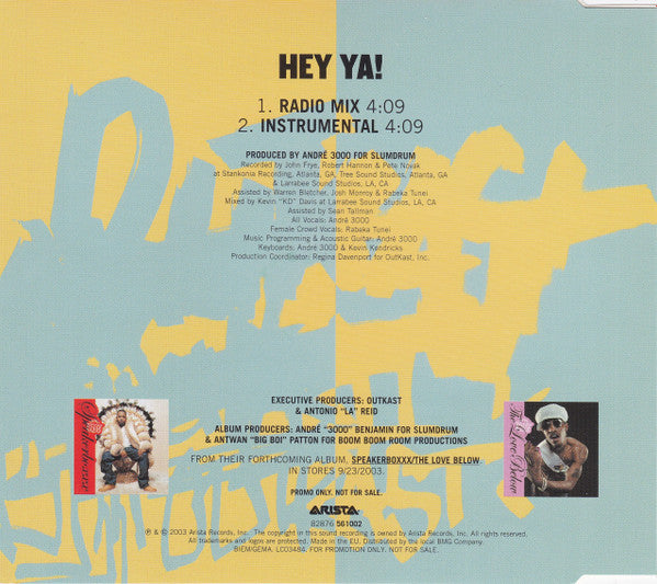 OutKast : Hey Ya! (CD, Single, Promo)
