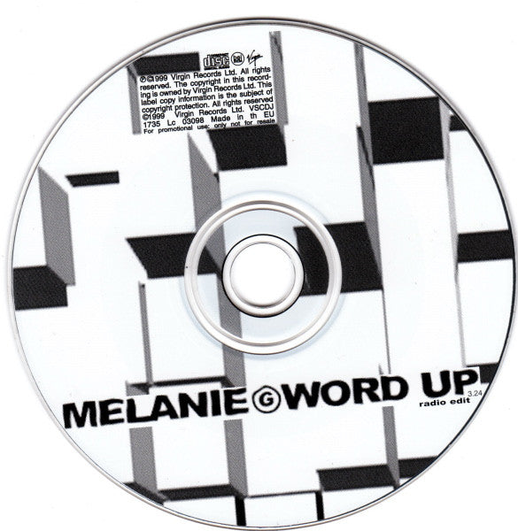 Melanie G (2) : Word Up (CD, Single, Promo)