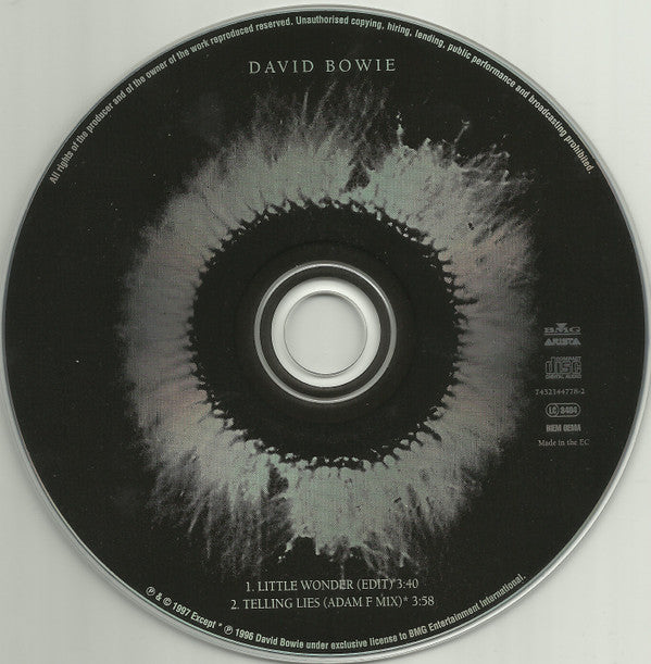 David Bowie : Little Wonder (CD, Single, Car)