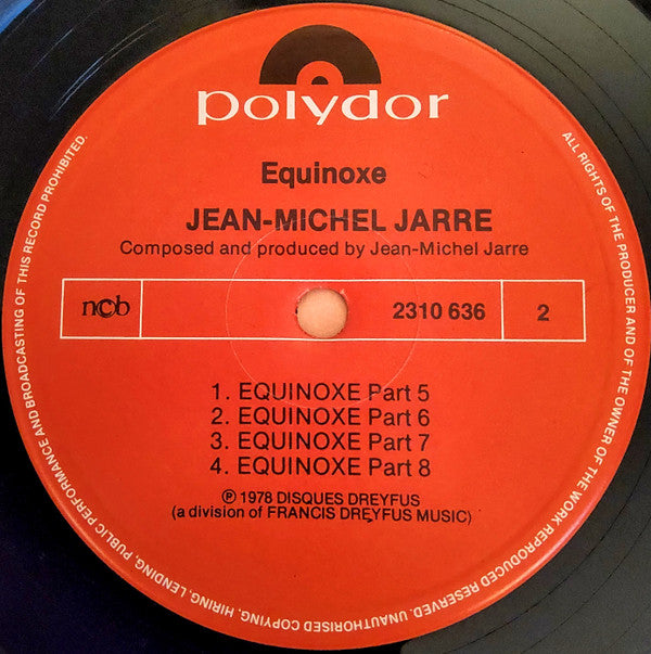 Jean-Michel Jarre : Equinoxe (LP, Album)