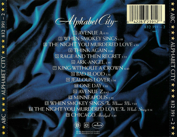 ABC : Alphabet City (CD, Album)