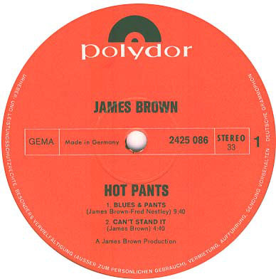 James Brown : Hot Pants (LP, Album)