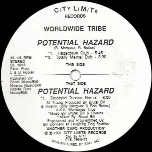 Worldwide Tribe : Potential Hazard (12")