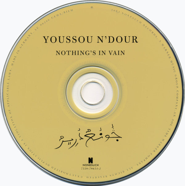 Youssou N'Dour : Nothing's In Vain (Coono Du Réér) (CD, Album)
