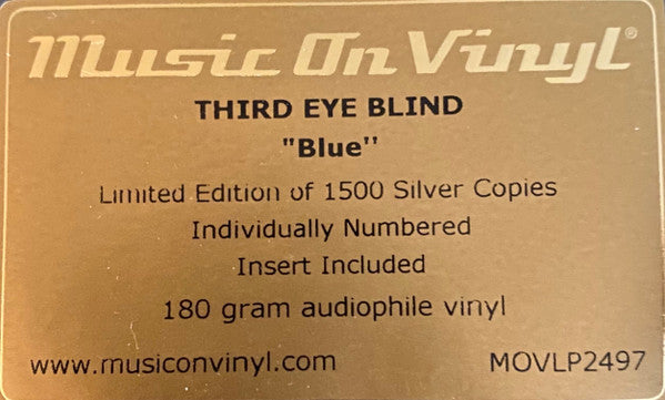 Third Eye Blind : Blue (2xLP, Album, Ltd, Num, RE, RM, Sil)