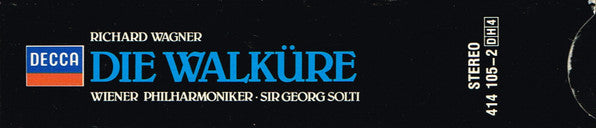 Richard Wagner / Wiener Philharmoniker / Georg Solti : Die Walküre (4xCD, Album, RE + Box)