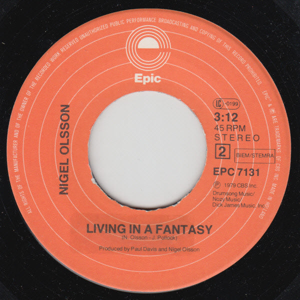 Nigel Olsson : Dancin' Shoes / Living In A Fantasy (7", Single)
