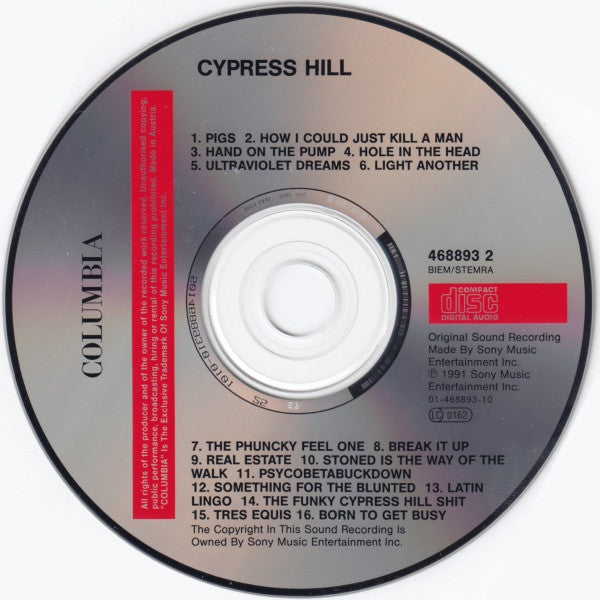 Cypress Hill : Cypress Hill (CD, Album, RP)