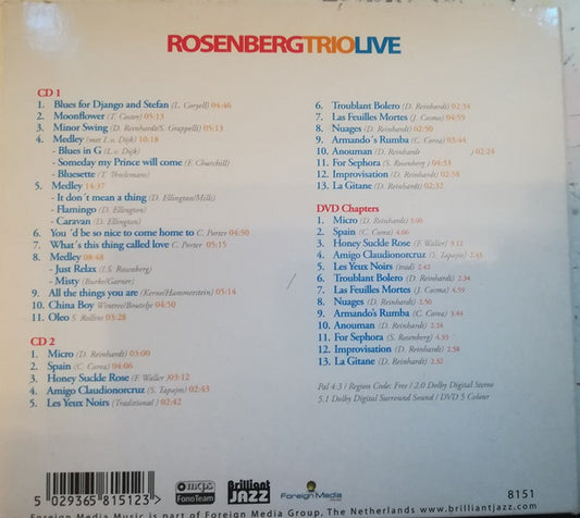 The Rosenberg Trio : Rosenberg Trio Live (2xCD + DVD)