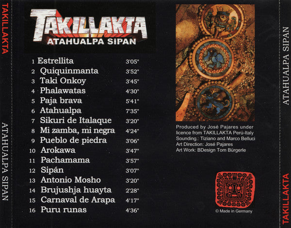 Takillakta : Atahualpa Sipan (CD, Album)
