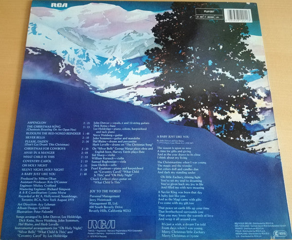 John Denver : Rocky Mountain Christmas (LP, Album, RE)