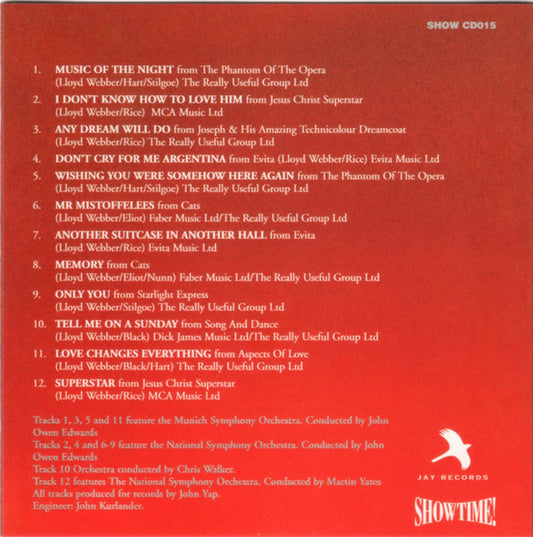 Various : The Hit Songs Of Andrew Lloyd Webber (CD, Comp)