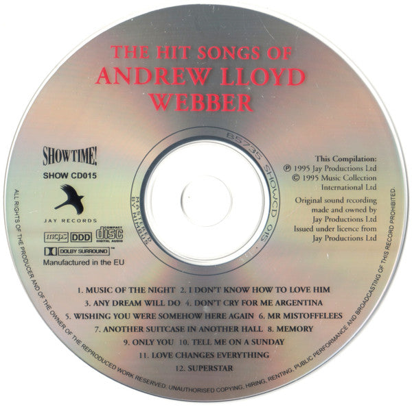Various : The Hit Songs Of Andrew Lloyd Webber (CD, Comp)