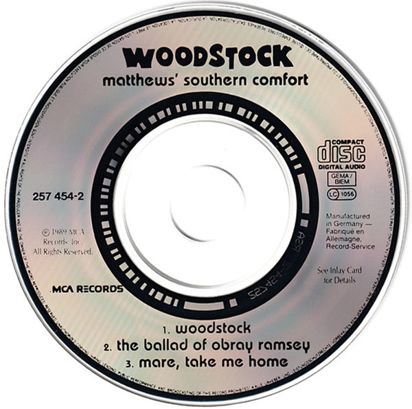 Matthews' Southern Comfort : Woodstock (CD, Mini, Single)