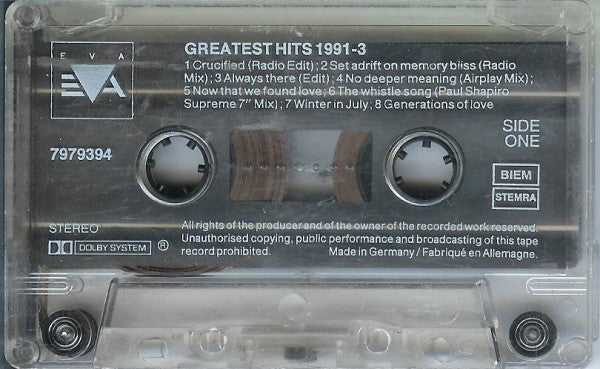 Various : The Greatest Hits 1991 - 3 (Cass, Comp)