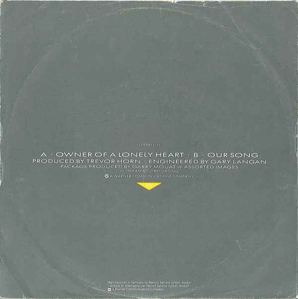 Yes : Owner Of A Lonely Heart (7")