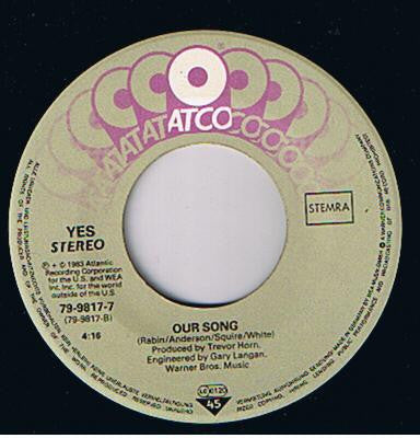 Yes : Owner Of A Lonely Heart (7")