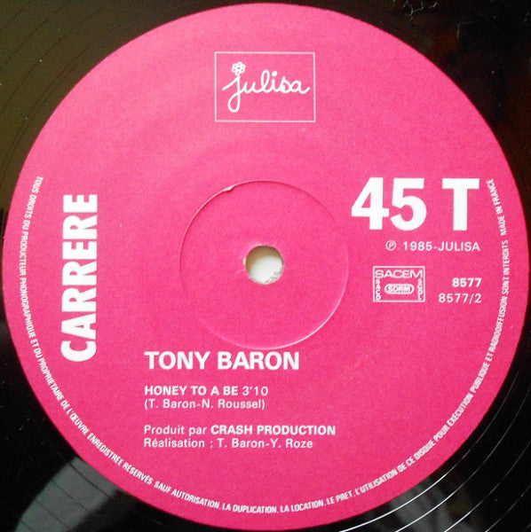 Tony Baron : Dream In Black (12", Maxi)