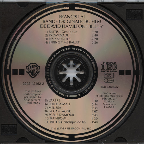 Francis Lai : Bilitis (Bande Originale Du Film) (CD, Album, RE, Tar)
