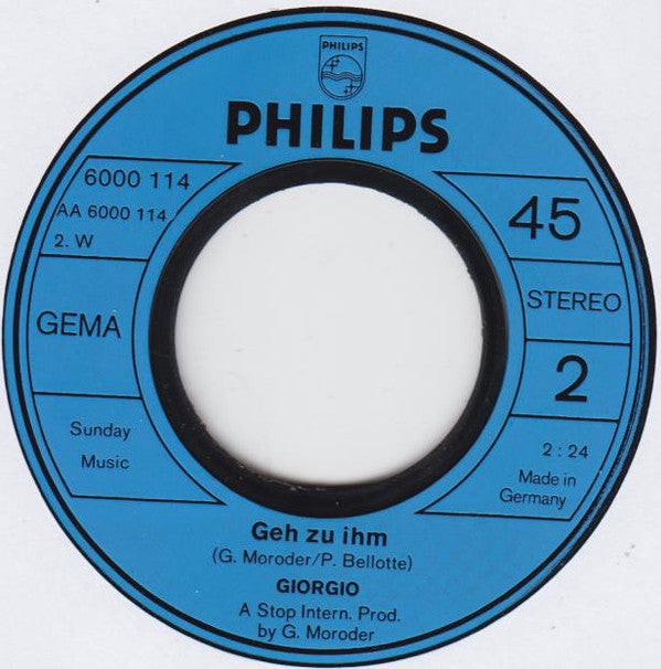 Giorgio Moroder : Hilf Dir Selbst (7", Single)