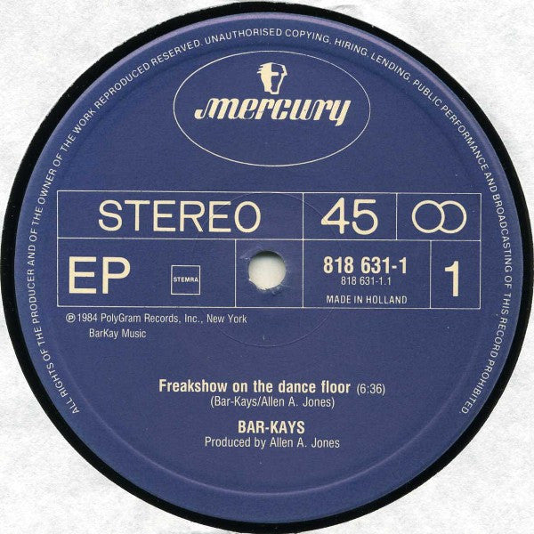 Bar-Kays : Freakshow On The Dance Floor (Extended 12" Version) (12", EP)