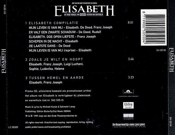 Michael Kunze En Sylvester Levay : Elisabeth - Exclusieve Mini-CD (CD, Promo)