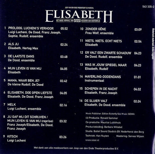 Michael Kunze En Sylvester Levay : Elisabeth (CD, Album)