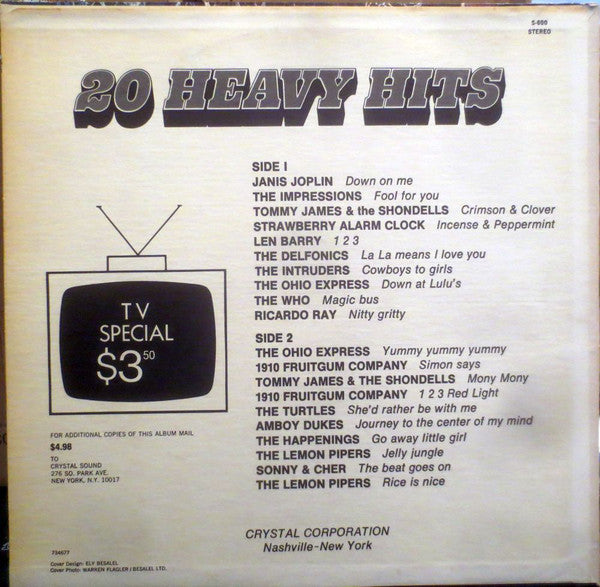 Various : 20 Heavy Hits (LP, Comp)